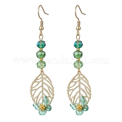 Серьги с подвесками из листового стекла&nbsp;EJEW-JE06932