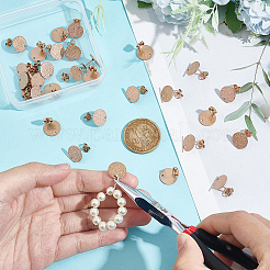 30 шт. ионное покрытие (IP) 304 нержавеющая сталь гвоздики фурнитура для ушей&nbsp;STAS-UN0045-20