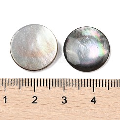 Оболочки губ натуральный черный кабошоны SSHEL-I026-20D