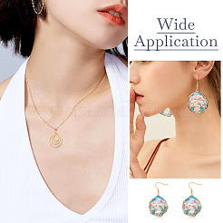 10 шт. 5 подвески из латуни с открытой задней частью KK-TA0001-35