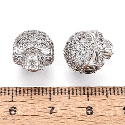 Латунные микро проложить кубического циркония бусы&nbsp;ZIRC-S053-YS040-3