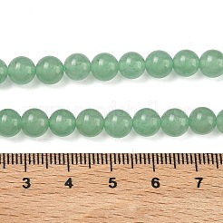 Естественный зеленый авантюрин бисер нитей&nbsp;GSR6mmC024