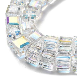 Стеклянные бусины с гальваническим покрытием &nbsp;EGLA-H108-01A-AB01