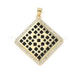 Латунные микро проложить кубического циркония смолы подвески&nbsp;KK-L239-047G-B