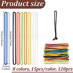 120 шт. 8-цветные дорожные багажные бирки из ПВХ&nbsp;FIND-GA0008-09