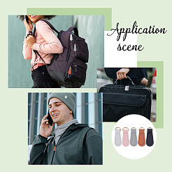 30 шт. 5-х цветные язычки для застежки-молнии из искусственной кожи FIND-NB0006-54