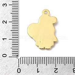 Подвески из нержавеющей стали 304 с эмалью STAS-P427-05B-G