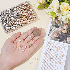 600шт 2 цвета пластиковые бусины ccb&nbsp;CCB-UN0001-02