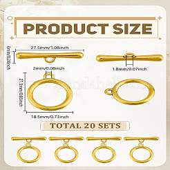 20 шт. застежки-тоглы из цинкового сплава в тибетском стиле TIBE-LP0001-33AG