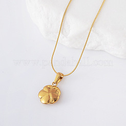 3 шт. элегантные ожерелья с подвеской в виде розы из нержавеющей стали для женщин QZ9315