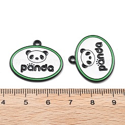 Подвески из эмалевого сплава с изображением панды&nbsp;ENAM-F150-06