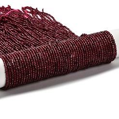 Гранат природный бисер нитей G-RM2025-18-2mm