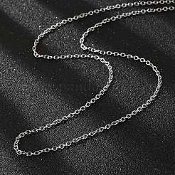 Не тускнеющая цепочка из нержавеющей стали 304 для ожерелья&nbsp;LS-STAS-E052-61P-50cm