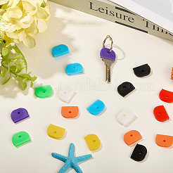 64 шт. ПВХ пластиковый нескользящий водонепроницаемый многоразовый чехол для ключей&nbsp;AJEW-SP0002-72A