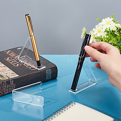 Подставки для ручек из прозрачного акрила с наклонной задней стенкой на 1 слот ODIS-PH0001-69B