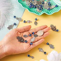 100шт 10 стиля подвески из сплава в тибетском стиле FIND-TA0002-25