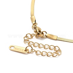 Ионное покрытие (ip) 304 нержавеющая сталь цепочка елочка ожерелье для мужчин и женщин&nbsp;NJEW-E076-03A-G