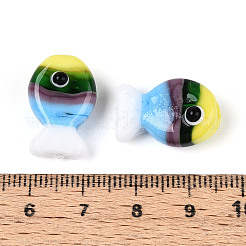 Бусы лэмпворк ручной работы LAMP-N036-15A