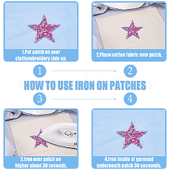 10шт 5 цвета звезды исправление горный хрусталь DIY-GF0009-02