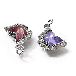 Латунные микро проложить кубического циркония подвески&nbsp;KK-Q043-03P