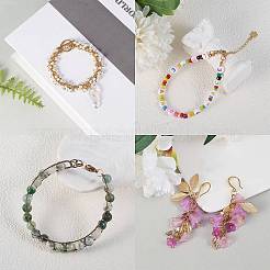 Цветы 6 алюминиевая проволока открыты кольца прыжок ALUM-JP0001-01D