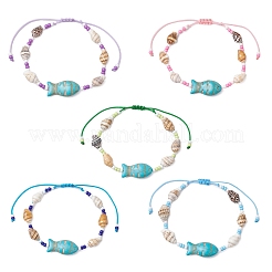 Браслеты из бисера и стеклянных бусин BJEW-MZ00172