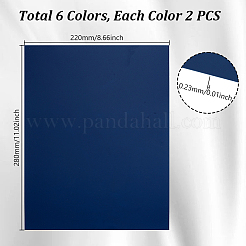 12 лист 6-х цветные листы ПВХ DIY-GA0008-25