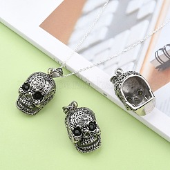 Ретро мужские украшения на Хэллоуин из нержавеющей стали 304 большие подвески в виде черепа X-STAS-O044-40