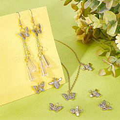 12шт 2 стиля латунные микро проложить прозрачные кубические циркониевые подвески&nbsp;KK-DC0001-90