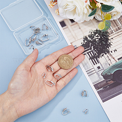 16 шт. 4 стильных латунных микрофибровых зажимных скоб KK-HY0003-36