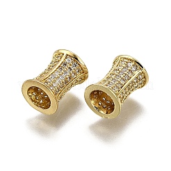 Латунные микро проложить Цирконий Европейский бисером KK-Z100-09G