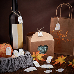 200 шт. бумажные подарочные бирки со словами благодарности CDIS-GL0001-01