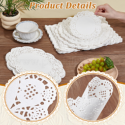 800 шт. 8 видов кружевной бумажной пергаментной бумаги&nbsp;AJEW-TW0001-14