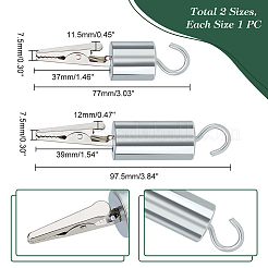 2 шт. 2-х видов железных зажимов-крокодилов с крючком TOOL-GA0001-85