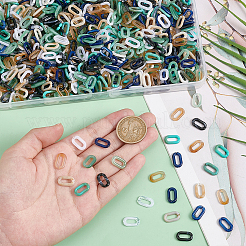 700 шт. 7 цвета акриловые соединительные кольца OACR-PH0004-22