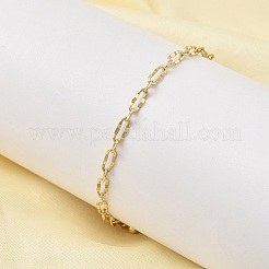 Браслет-цепочка из латуни для женщин BJEW-A065-04G