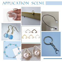 750шт 5 цвета железные треугольные кольца IFIN-PH0002-21