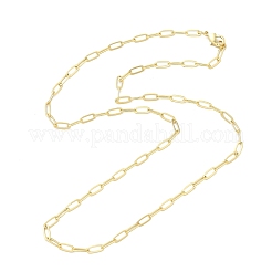 Колье из медной скрепки&nbsp;X-NJEW-A042-17G-02