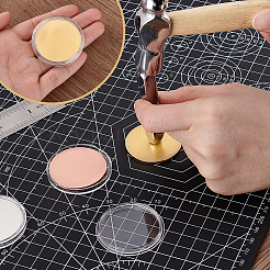 12 шт. 3 цвета железные пустые памятные монеты AJEW-GA0008-36