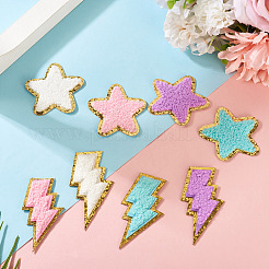 8 шт. 8-цветные полиэстеровые самоклеящиеся нитки для вышивки&nbsp;PATC-TA0001-35