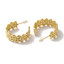 Вакуумное покрытие pvd 201 нержавеющая сталь шпильки серьги&nbsp;EJEW-B059-08G