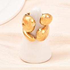 Открытые кольца манжеты из нержавеющей стали 304 RJEW-D336-03G