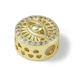 Покрытие стойки латунь микропаве прозрачные кубические циркониевые бусины KK-A220-07G