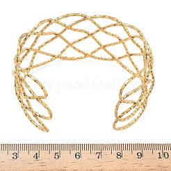 Полые браслеты-манжеты из нержавеющей стали 304&nbsp;BJEW-B158-04G-02