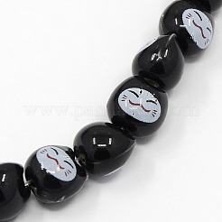 Фарфор керамические бусины семейная роза котенок ручной работы нитки PORC-M001-01