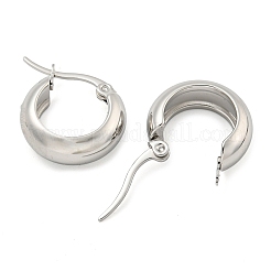 Серьги-кольца из нержавеющей стали 202 EJEW-H003-38P-01