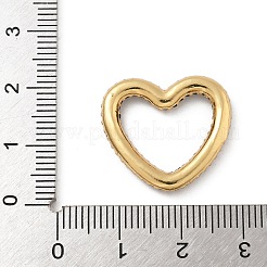 Стойка покрытие латунь микропаве кубический цирконий сердце соединительные кольца&nbsp;KK-A234-005G