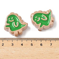 10шт акриловые эмалевые бусины&nbsp;OACR-H048-01C-01