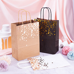 12 шт. подарочные пакеты из двухцветной тисненой золотой бумаги&nbsp;CARB-TA0001-02