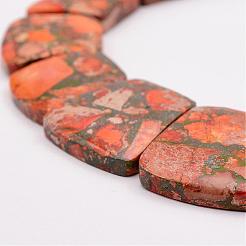 Градуированные бусины из лавсана и имперской яшмы&nbsp;G-P296-B04